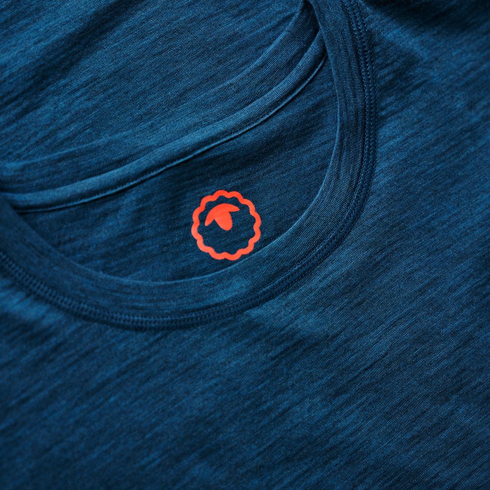 Isobaa | Womens Merino 150 Roll Sleeve Tee (Petrol) | Our superfine Merino T-shirt performs everywhere from outdoor adventures to coffee dates.