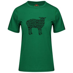 Womens Merino 150 Sheep Tee (Green)
