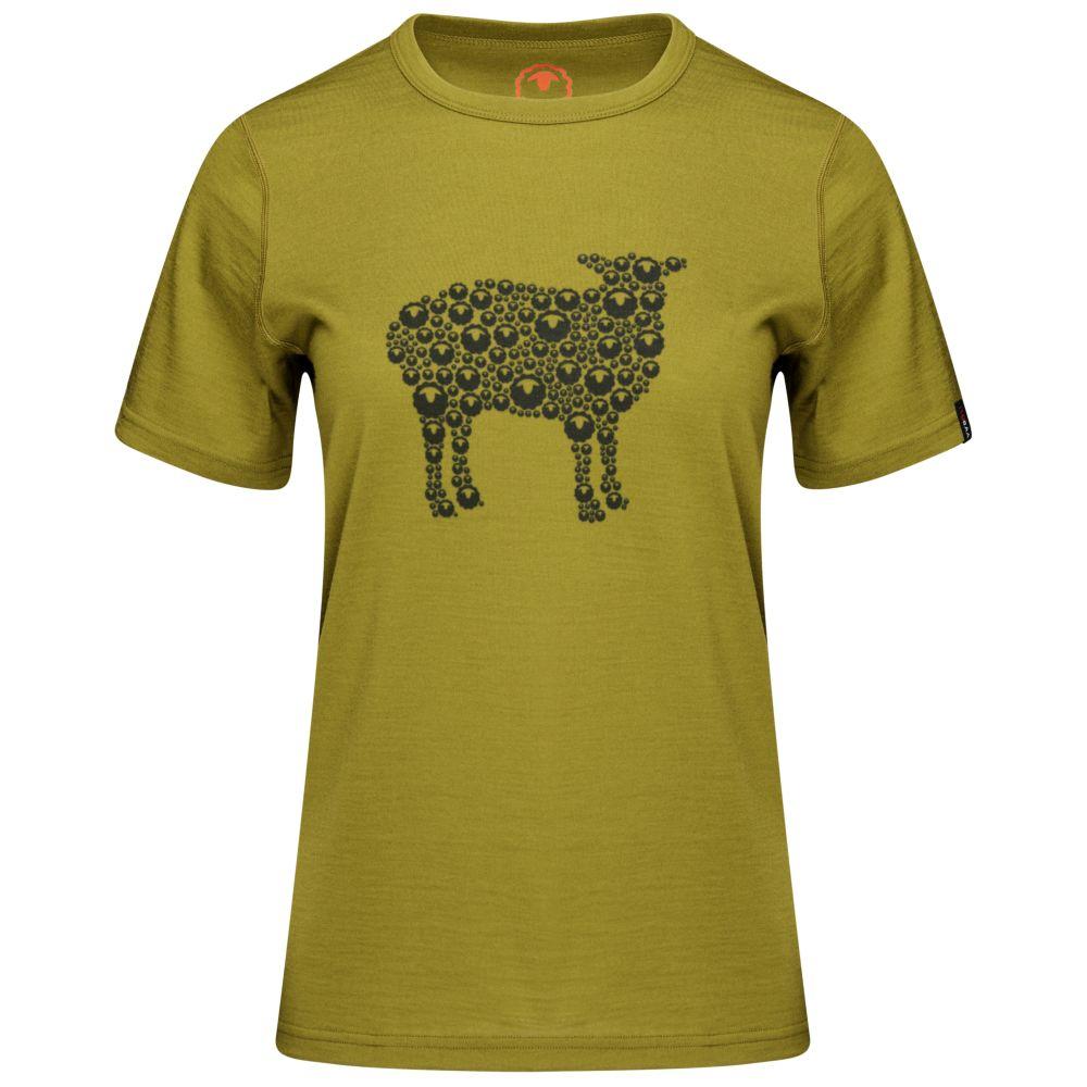 Isobaa | Womens Merino 150 Sheep Tee (Lime) | Gear up for everyday adventures in Isobaa's superfine Merino Tee.