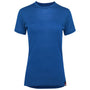 Womens Merino 150 Short Sleeve Crew (Blue)