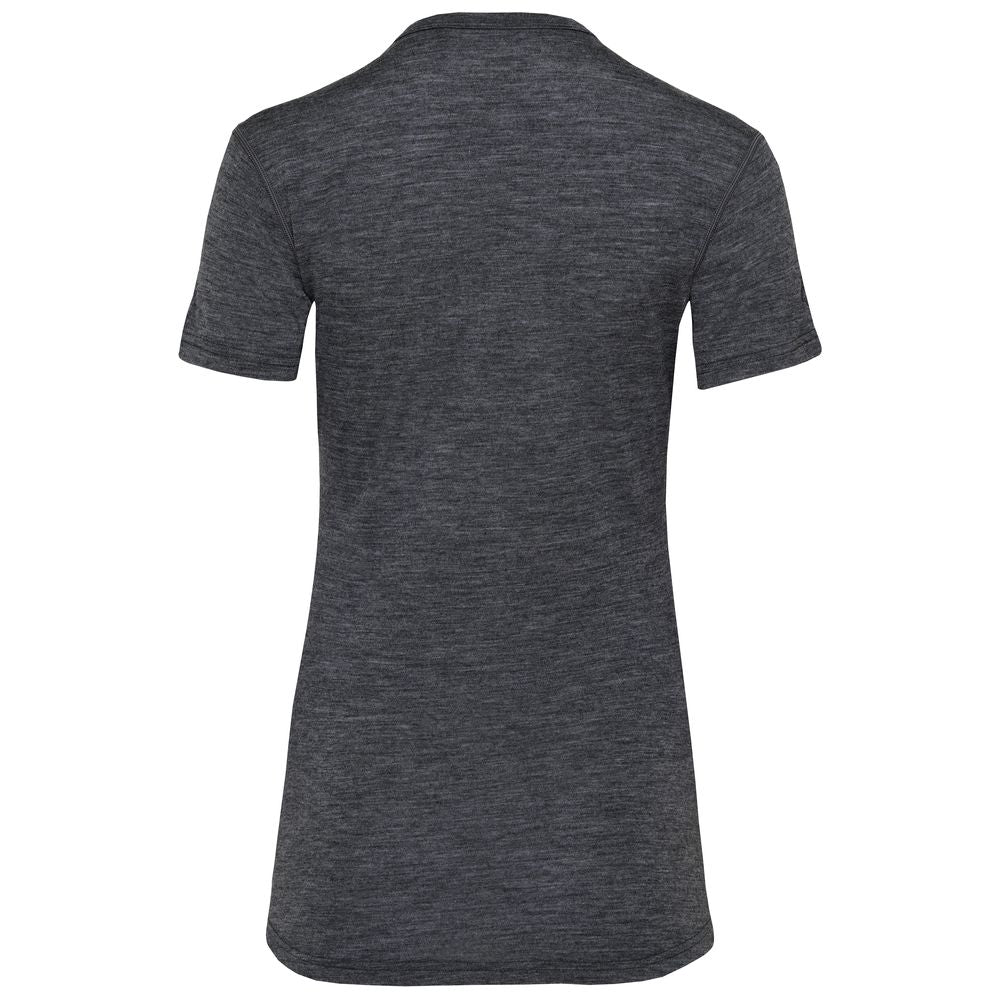 Isobaa | Womens Merino 150 Short Sleeve Crew (Smoke) | Gear up for performance and comfort with Isobaa's technical Merino short-sleeved top.