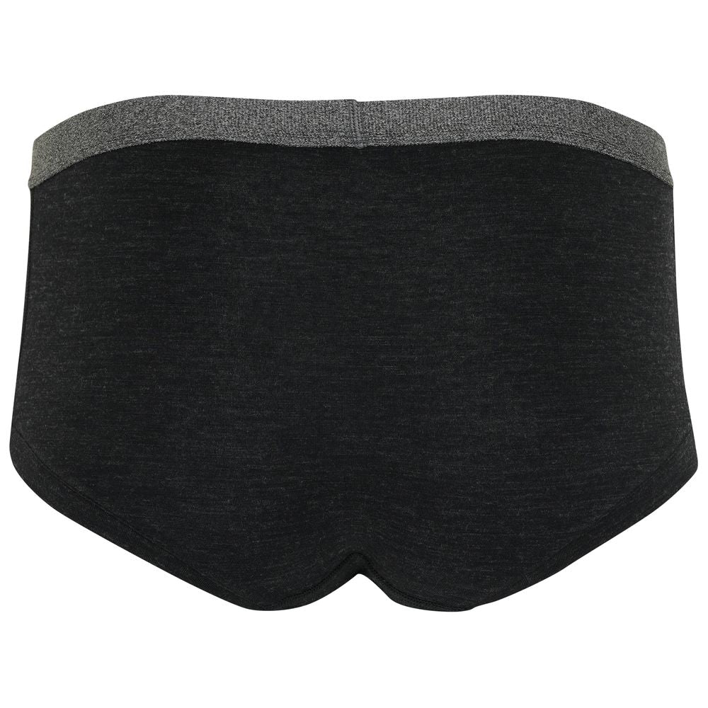 Isobaa | Womens Merino Blend 160 Hipster Knickers (Black Melange) | Discover everyday comfort with Isobaa's Merino blend hipster knickers.