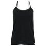 Womens Merino Blend 160 PJ Cami (Black Melange)