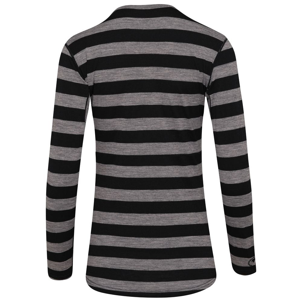 Isobaa - Womens Merino 180 Long Sleeve Crew (Black/Charcoal)
