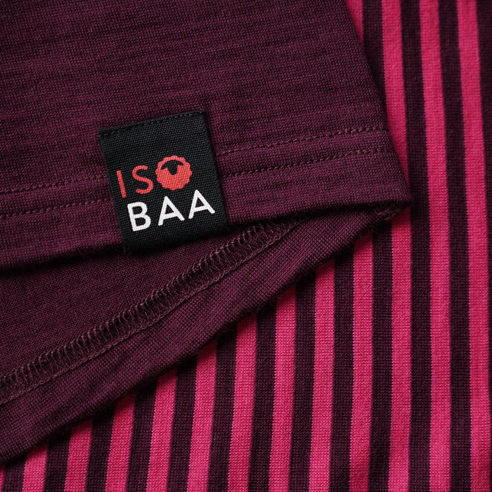 Isobaa | Womens Merino 200 Long Sleeve Zip Neck (Wine/Fuchsia) | Experience the best of 200gm Merino wool with this ultimate half-zip top – your go-to for challenging hikes, chilly bike commutes, post-workout layering, and unpredictable weather.
