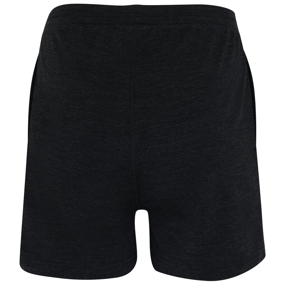 Isobaa | Womens Merino Blend 200 PJ Shorts (Black Melange) | Discover breathable comfort with our Merino blend shorts.