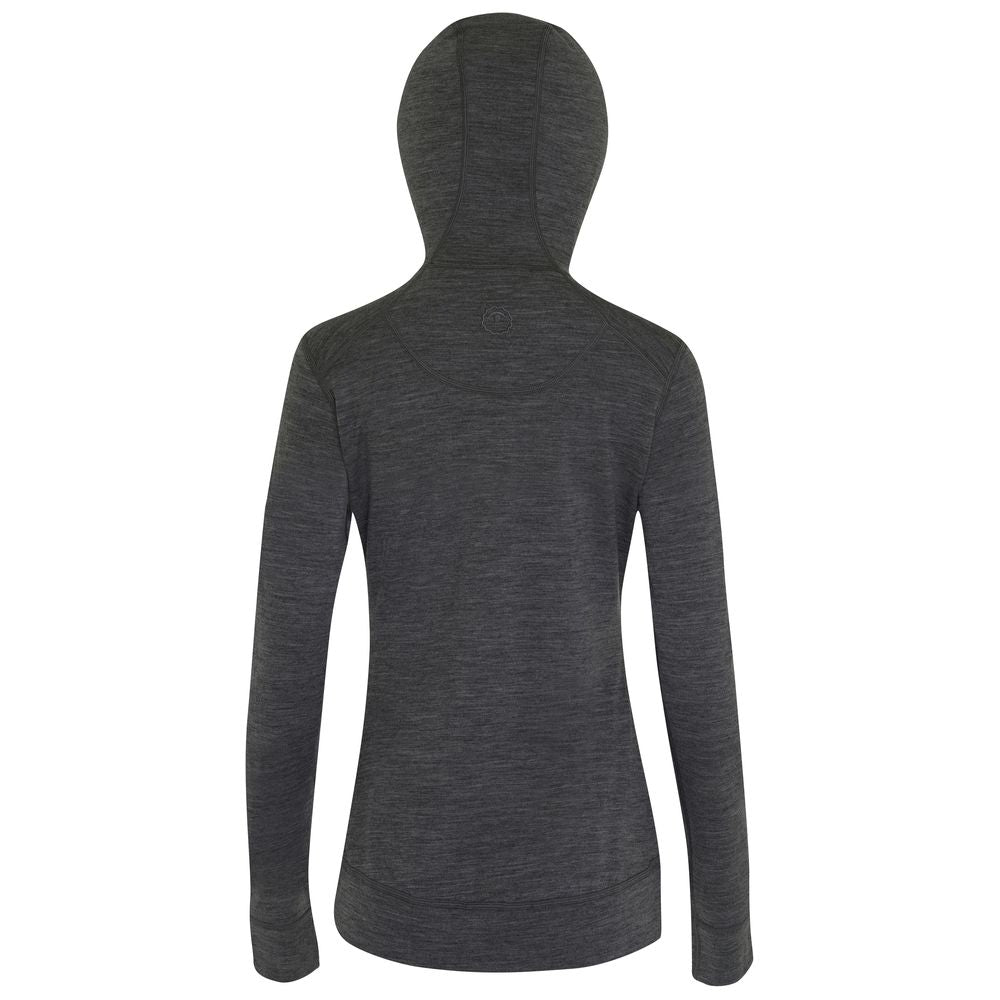 Isobaa | Womens Merino 260 Casual Hoodie (Smoke) | The best in warmth and versatility: Isobaa 260gm midweight Merino wool hoodie.