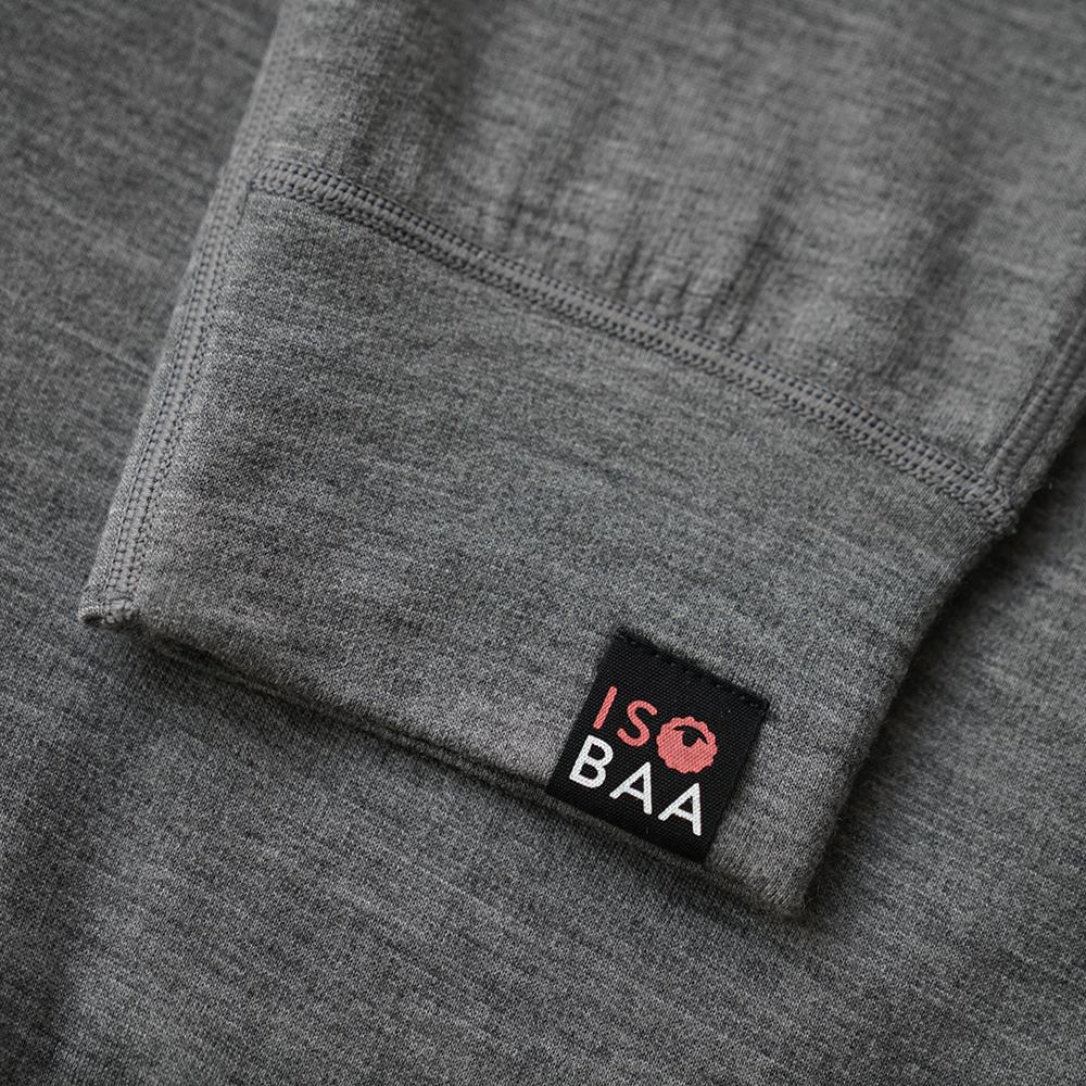Isobaa | Womens Merino 260 Lounge Cuffed 3/4 Joggers (Charcoal/Orange) | Ultimate comfort and performance with our superfine Merino cropped joggers.