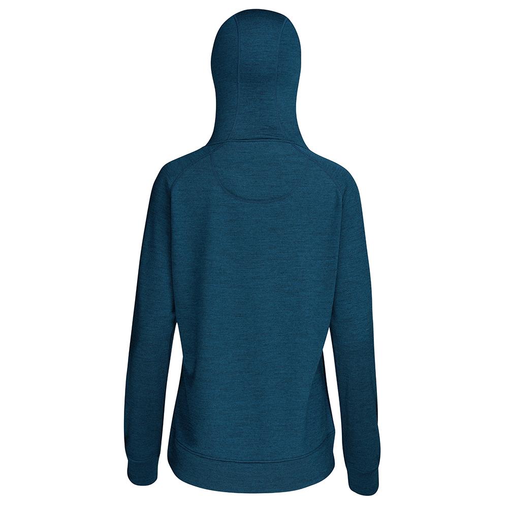 Isobaa | Womens Merino 260 Lounge Hoodie (Petrol/Lime) | Experience the best in comfort and performance with our midweight 260gm Merino wool pullover hoodie.