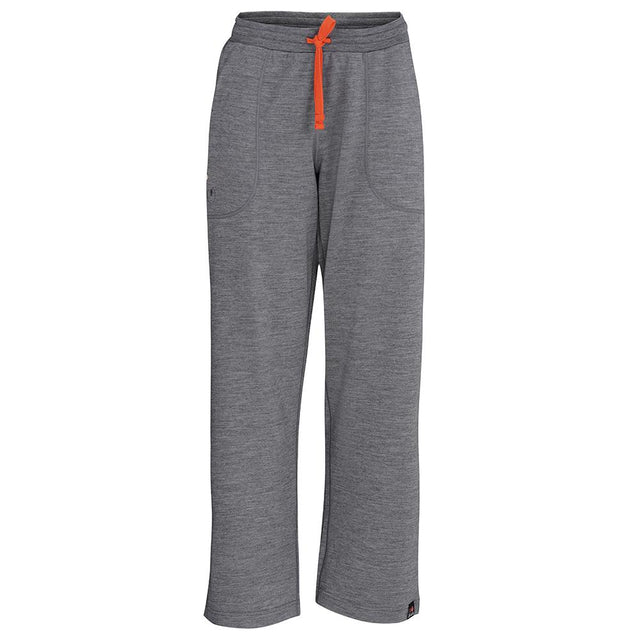 Isobaa | Womens Merino 260 Lounge Loose Joggers (Charcoal/Orange) | Isobaa 260gm Merino wool lounge joggers.
