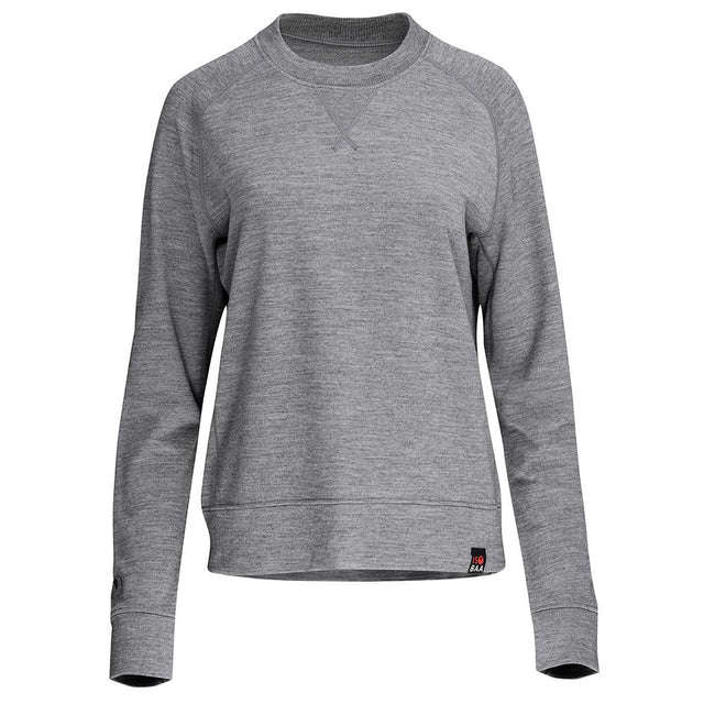 Isobaa | Womens Merino 260 Lounge Sweatshirt (Charcoal) | The ultimate 260gm Merino wool sweatshirt – Your go-to for staying cosy after chilly runs, conquering weekends in style, or whenever you crave warmth without bulk.