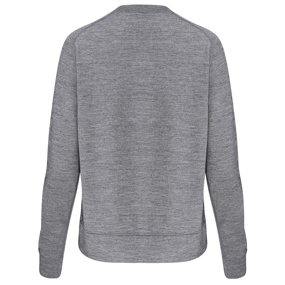 Isobaa | Womens Merino 260 Lounge Sweatshirt (Charcoal) | The ultimate 260gm Merino wool sweatshirt – Your go-to for staying cosy after chilly runs, conquering weekends in style, or whenever you crave warmth without bulk.