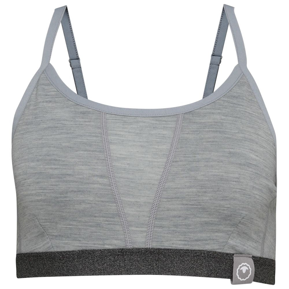 Isobaa | Womens Merino Blend 160 Crop Top (Cloud Melange) | Discover the ultimate base layer with Isobaa's Merino blend crop top.