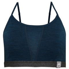 Womens Merino Blend 160 Crop Top (Petrol)