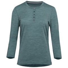 Womens Merino Blend 160 PJ Henley (Sage Melange)