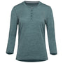 Womens Merino Blend 160 PJ Henley (Sage Melange)