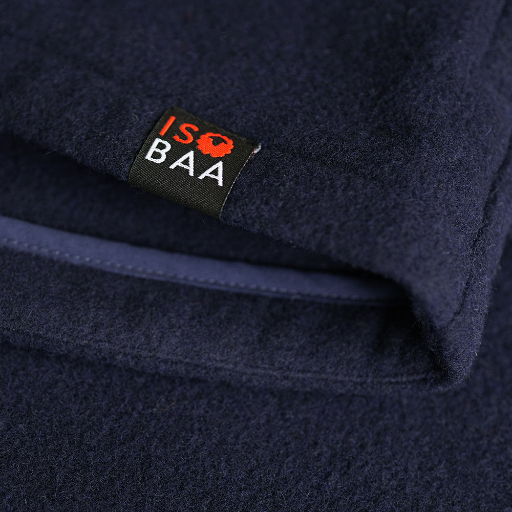 Isobaa | Womens Merino Blend Mountain Shirt (Navy) | Conquer trails, peaks, and urban adventures with this high-performance Merino blend overshirt.