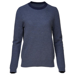 Womens Merino Honeycomb Sweater (Denim/Navy)