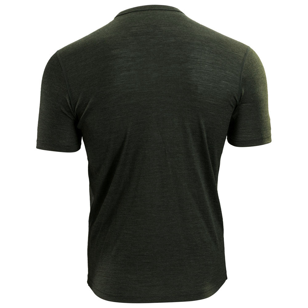 Isobaa | Mens Merino 150 Short Sleeve Crew (Forest) | Gear up for performance and comfort with Isobaa's technical Merino short-sleeved top.