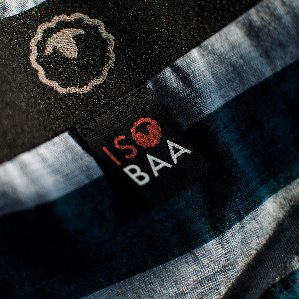 Isobaa | Mens Merino 180 Boxers (Petrol/Sky) | Ditch itchy, sweaty underwear and discover the game-changing comfort of Merino wool boxers.