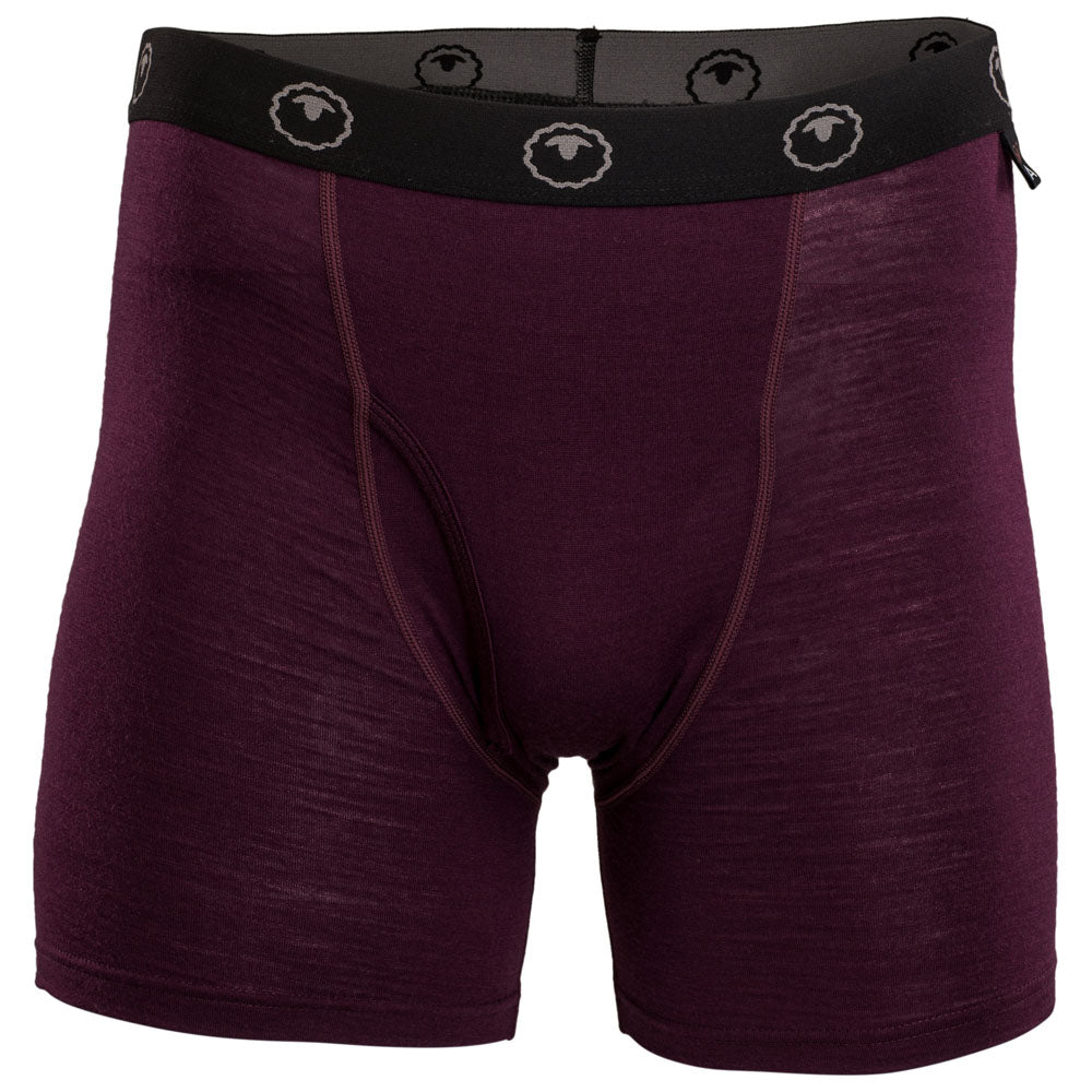 Isobaa | Mens Merino 180 Boxers (Wine) | Ditch itchy, sweaty underwear and discover the game-changing comfort of Merino wool boxers.