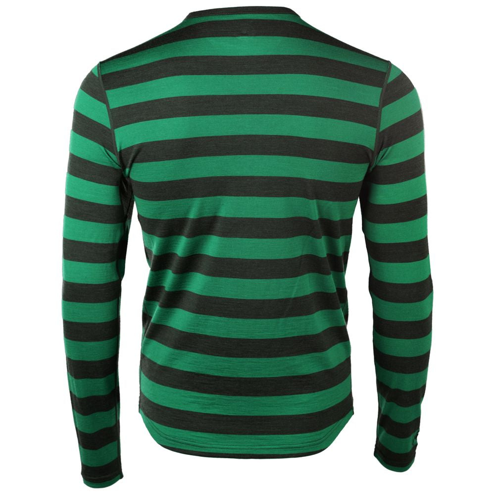 Isobaa | Mens Merino 180 Long Sleeve Crew (Forest/Green) | Get outdoors with the ultimate Merino wool long-sleeve top.