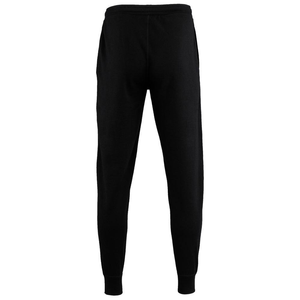 Isobaa | Mens Merino 260 Lounge Cuffed Joggers (Black/Smoke) | Discover unparalleled comfort and versatility with our luxurious 260gm Merino wool lounge joggers.