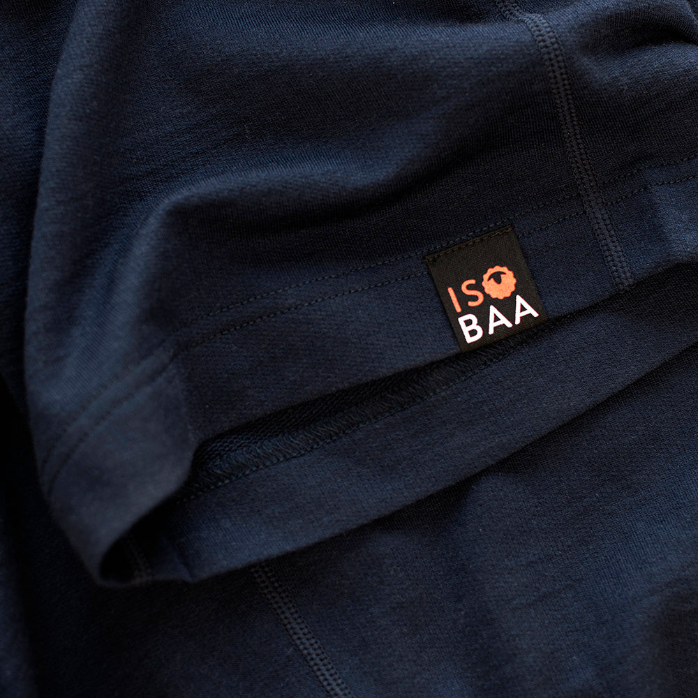 Isobaa | Mens Merino 260 Lounge Loose Joggers (Navy/Smoke) | Isobaa 260gm Merino wool lounge joggers.