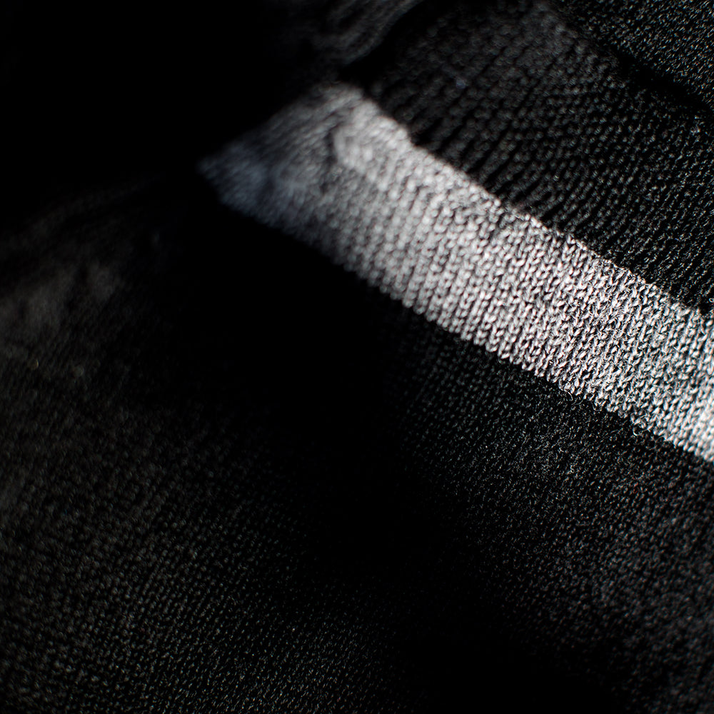 Mens Merino Crew Sweater (Black/Charcoal)