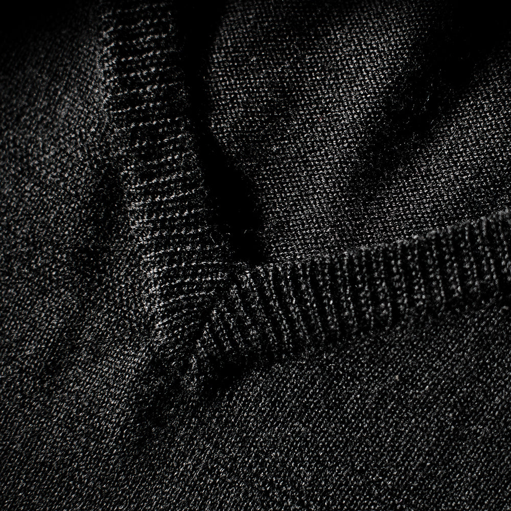 Mens Merino V Neck Sweater (Black)