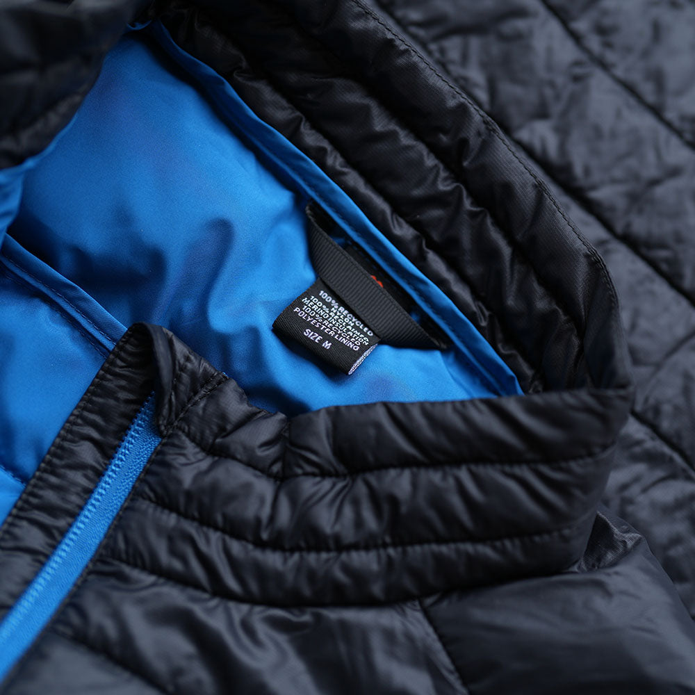 Isobaa | Mens Merino Wool Insulated Gilet (Black/Blue) | Fight the chill with our innovative Merino gilet.