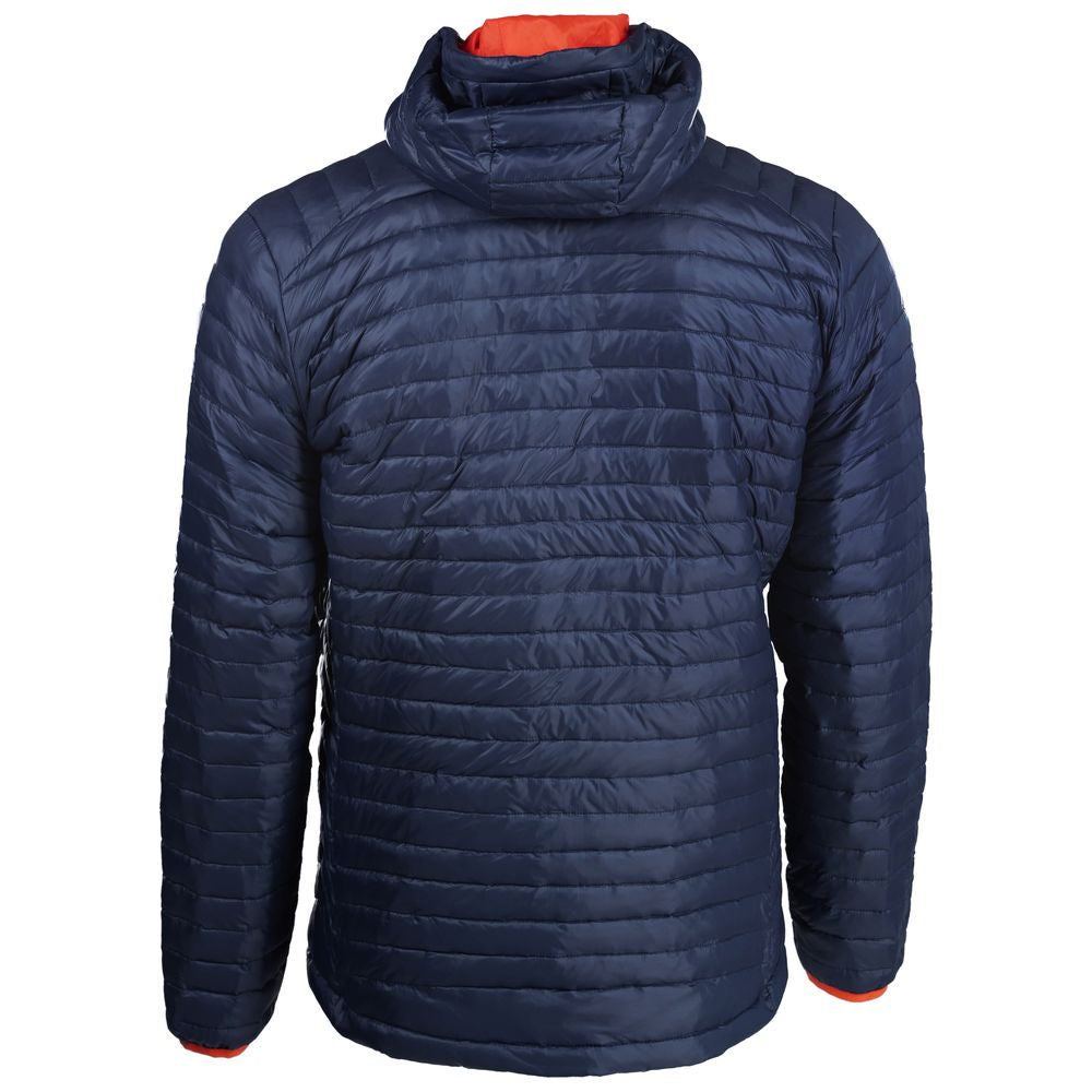 Isobaa | Mens Merino Wool Insulated Jacket (Navy/Orange) | Innovative and sustainable design with our Merino jacket.