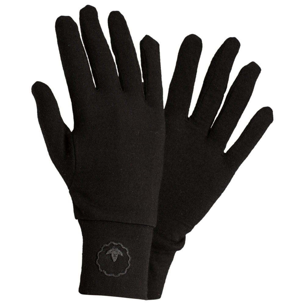Isobaa | Merino 180 Gloves (Black) | Superfine Merino wool gloves.