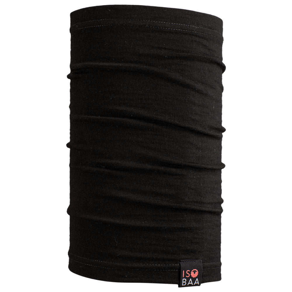 Isobaa | Merino 180 Neck Warmer (Black) | Beat the winter chill with Isobaa's superfine Merino wool neck warmer.