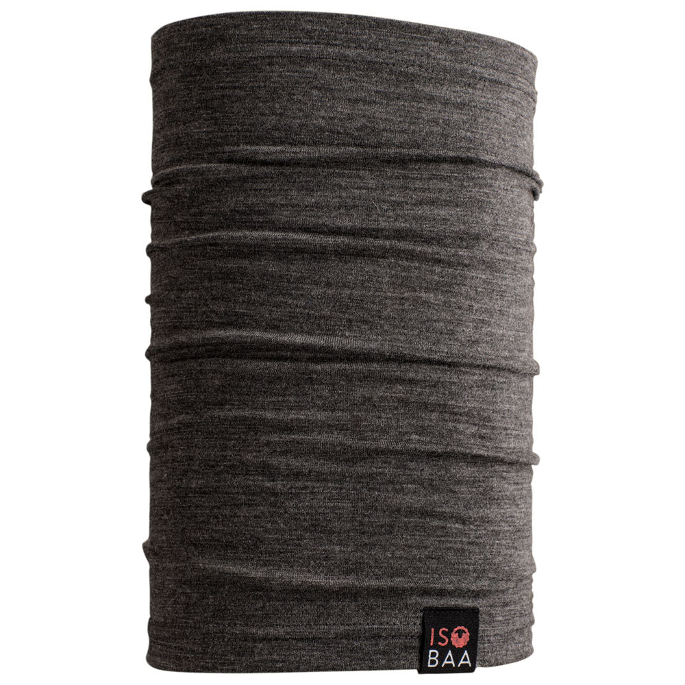 Isobaa | Merino 180 Neck Warmer (Smoke) | Beat the winter chill with Isobaa's superfine Merino wool neck warmer.