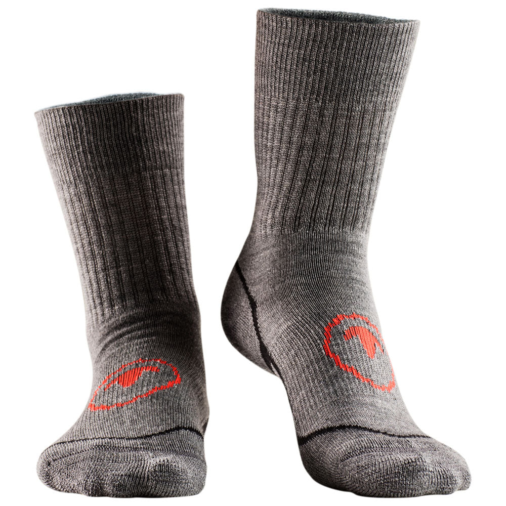 Isobaa | Merino Blend Hiking Socks (3 Pack - Charcoal/Black) | Discover the ultimate hiking sock with Isobaa's mid-weight Merino blend (3-pack).