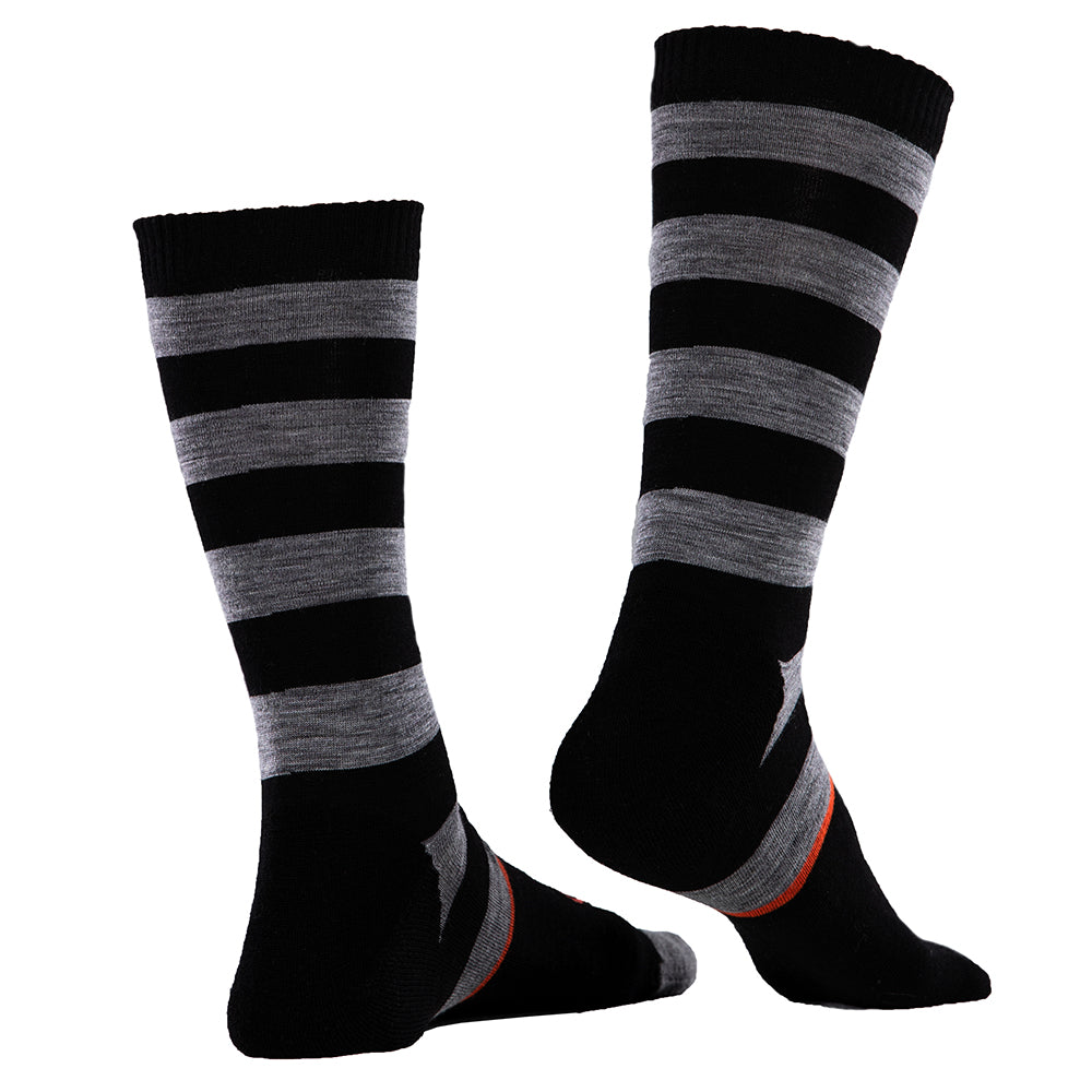 Merino Blend Everyday Socks (3 Pack - Black/Charcoal)