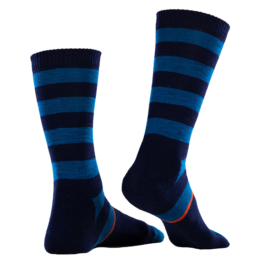 Isobaa | Merino Blend Everyday Socks (3 Pack - Navy/Blue) | Discover the ultimate everyday sock with Isobaa's Merino blend (3-pack).