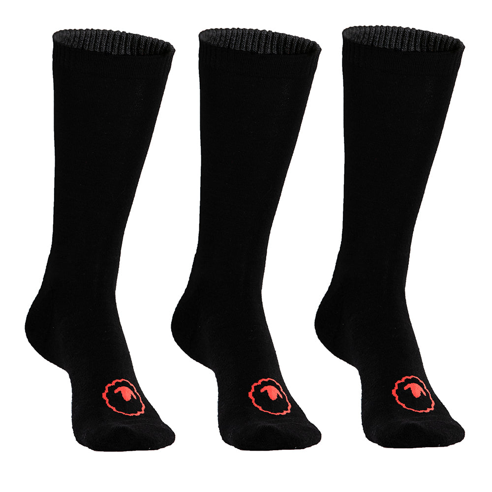 Isobaa | Merino Blend Everyday Socks (3 Pack - Black) | Discover the ultimate everyday sock with Isobaa's Merino blend (3-pack).