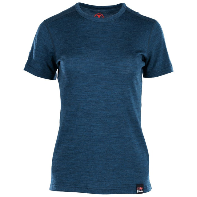 Isobaa | Womens Merino 150 Short Sleeve Crew (Petrol) | Gear up for performance and comfort with Isobaa's technical Merino short-sleeved top.