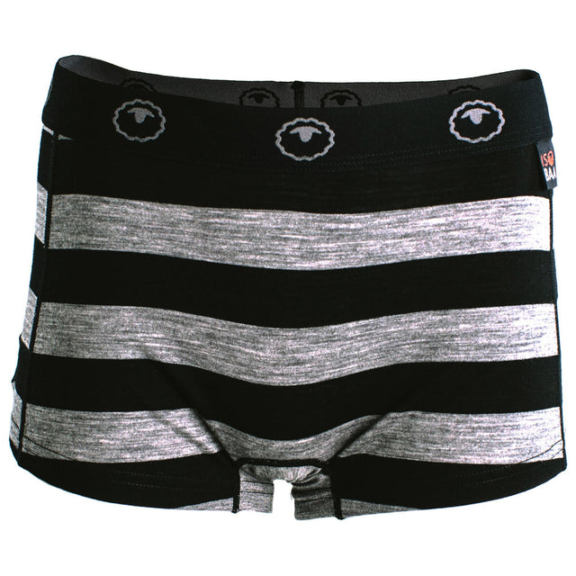 Isobaa | Womens Merino 180 Hipster Shorts (Black/Charcoal) | Conquer any activity in comfort with Isobaa's superfine Merino hipster shorts.
