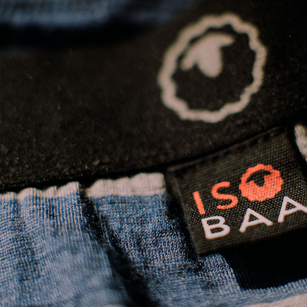 Isobaa | Womens Merino 180 Hipster Shorts (Denim/Charcoal) | Conquer any activity in comfort with Isobaa's superfine Merino hipster shorts.