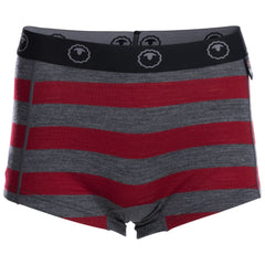Womens Merino 180 Hipster Shorts (Smoke/Red)