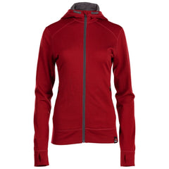 Womens Merino 260 Casual Hoodie (Red)