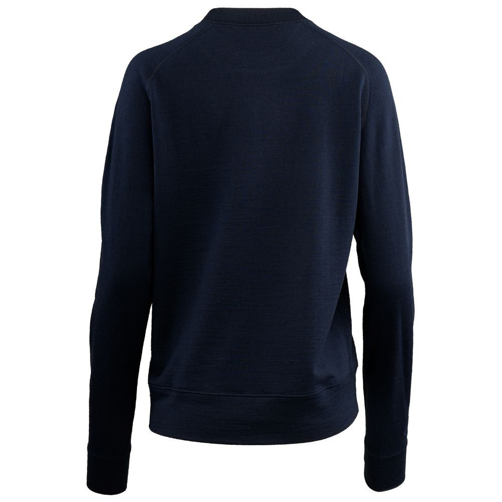 Isobaa | Womens Merino 260 Lounge Sweatshirt (Navy) | The ultimate 260gm Merino wool sweatshirt – Your go-to for staying cosy after chilly runs, conquering weekends in style, or whenever you crave warmth without bulk.